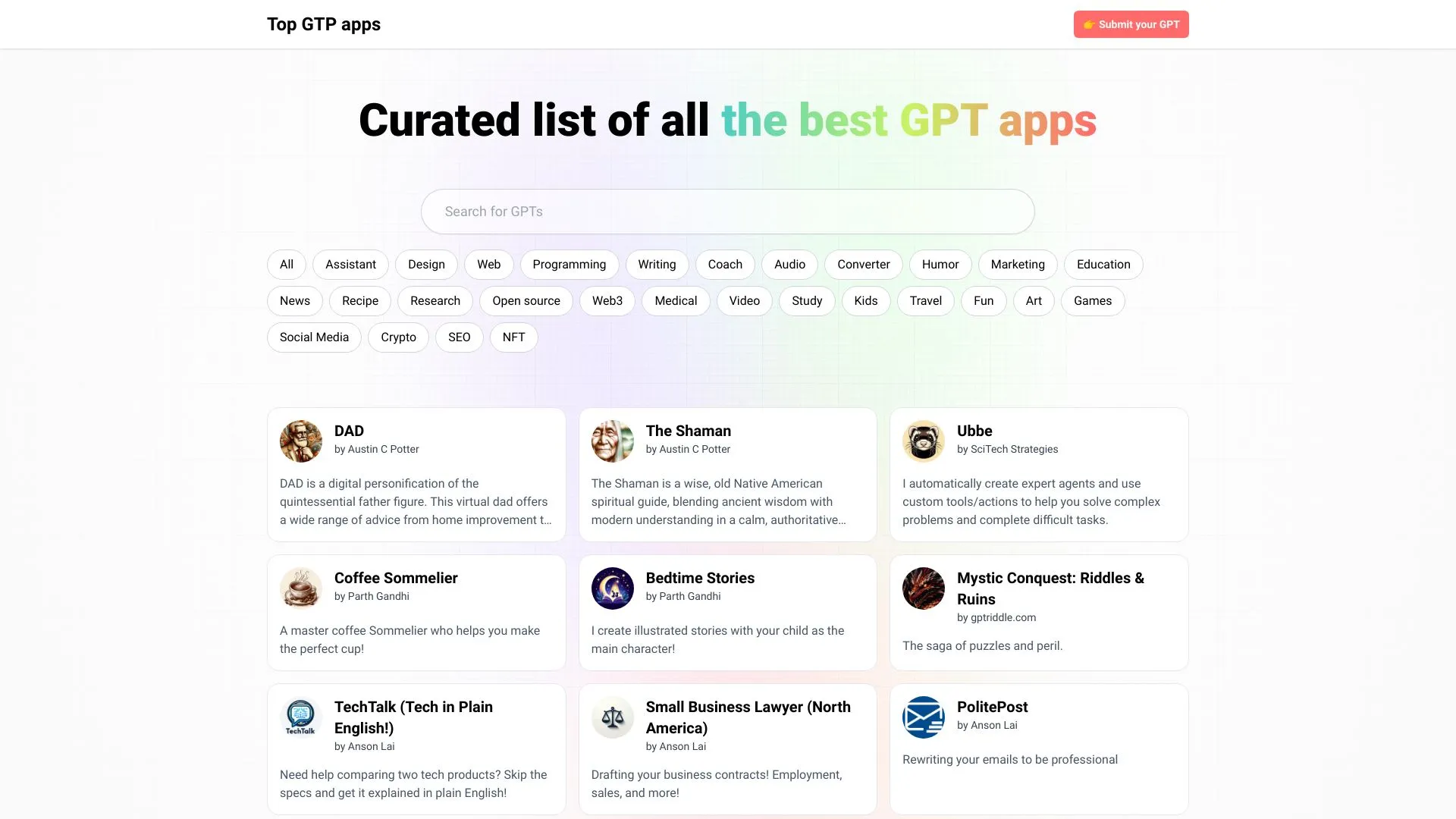 Top GTPs App