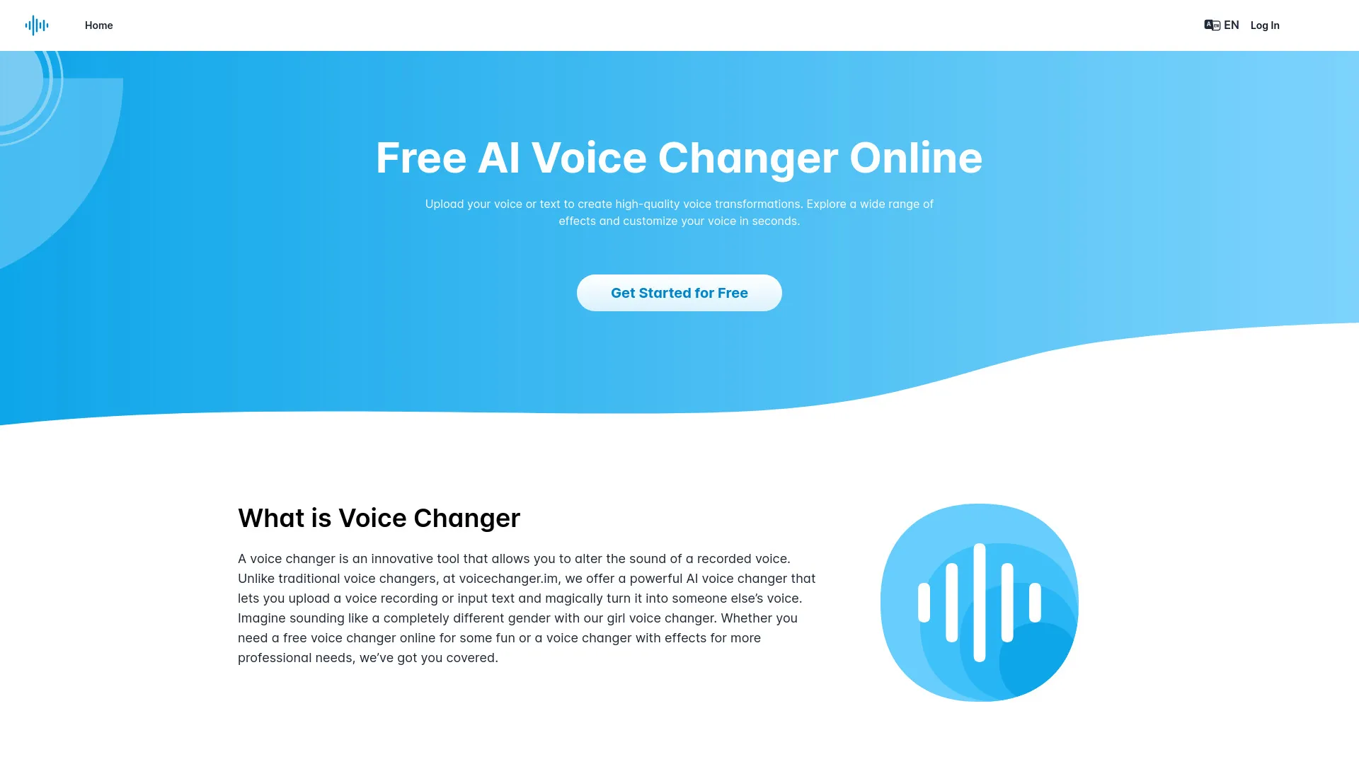 VoiceChanger.im: AI Voice Cloner & Text to Speech Free Online